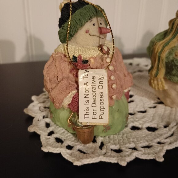 Snowman Ornaments Set of 4 EUC - Picture 5 of 14